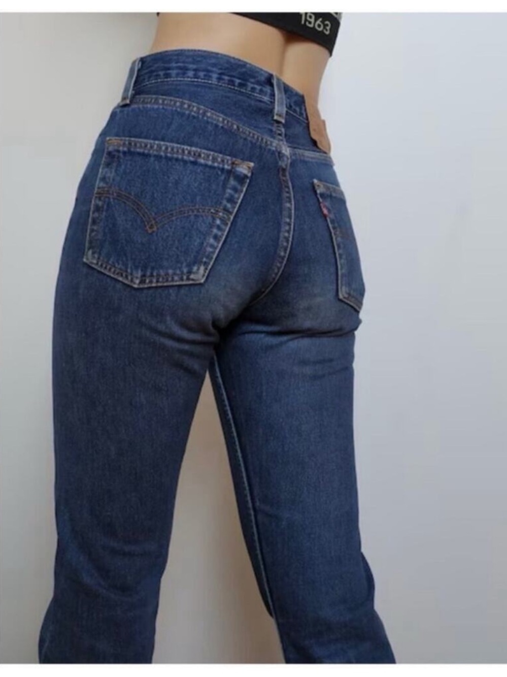 Levi’s 505 Vintage 80s Women’s 29 High Rise Jeans Straight Leg USA Made Denim